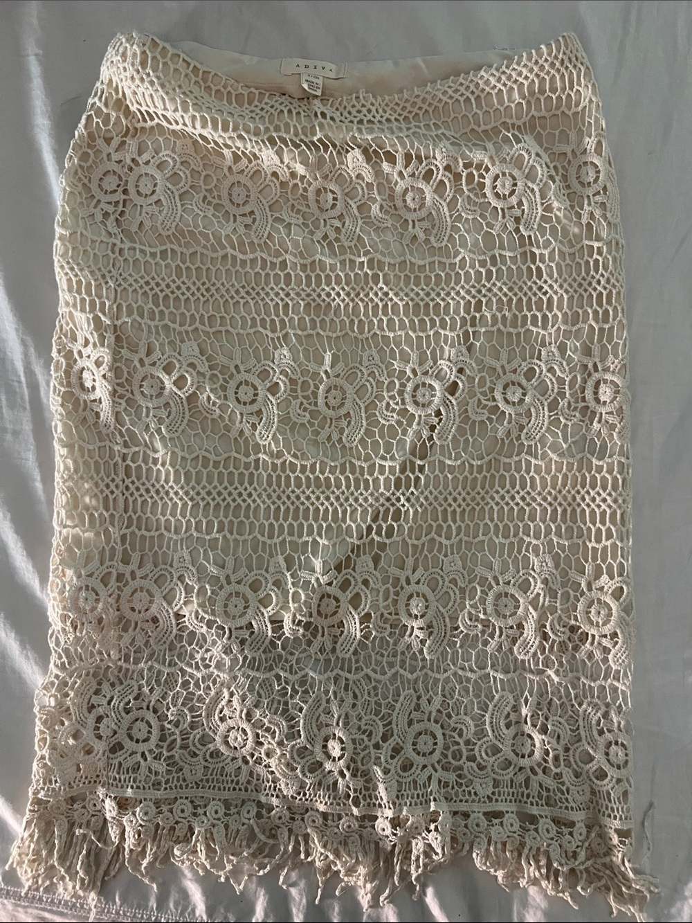 bohemian crochet skirt